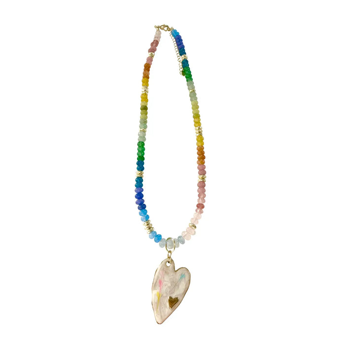 ferrah heart necklace