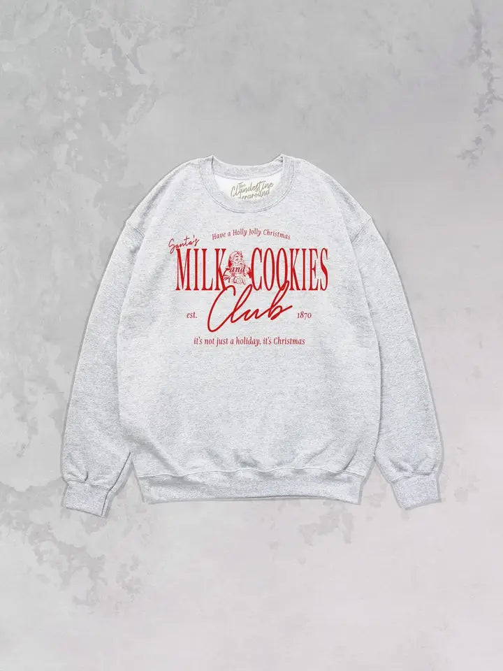 milk and cookies club oversized sweatshirt