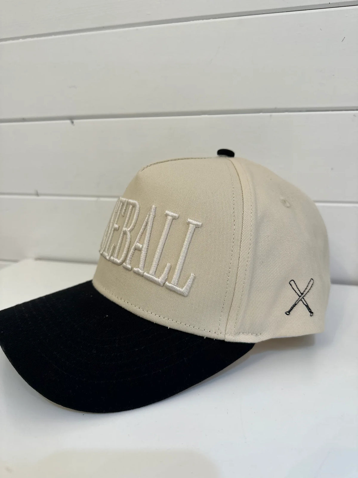 baseball monochromatic canvas trucker hat