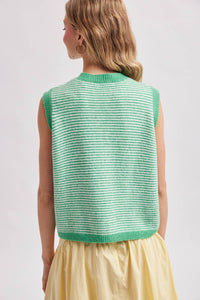 mara striped sweater tank
