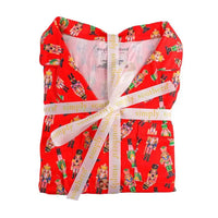 red nutcracker pj set