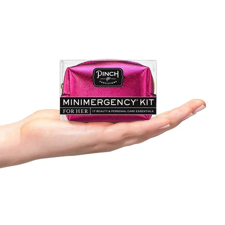 hot pink metallic minimergency kit