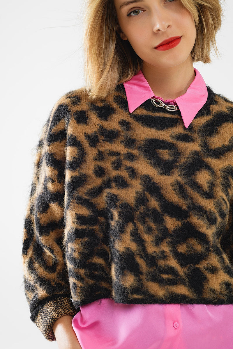 on the prowl cropped sweater