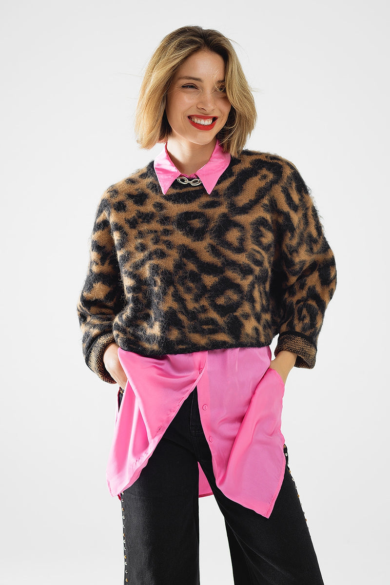 on the prowl cropped sweater