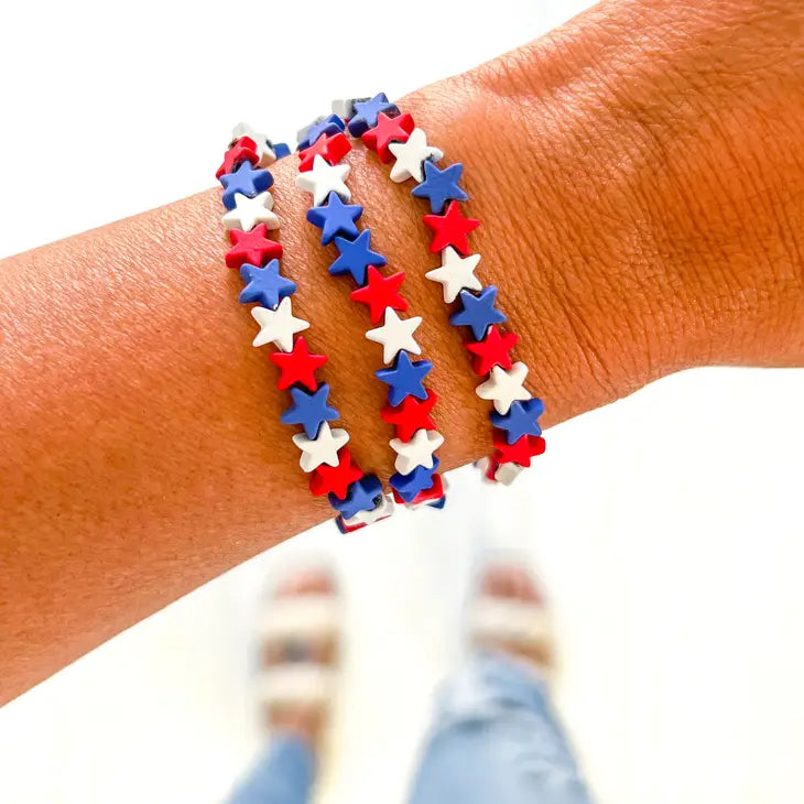 patriotic stars bracelet