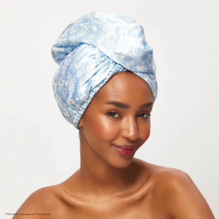 Kitsch X Bridgerton Satin Wrapped Hair Towel