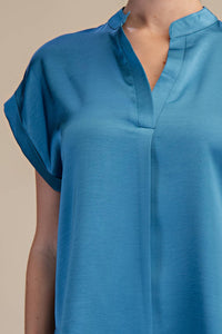 arden silky short-sleeve top