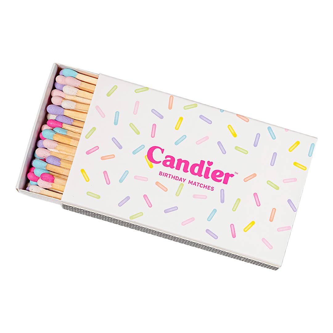 birthday multi-colored long stem matches