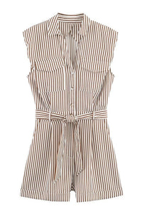 tara striped romper