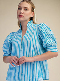 just say it striped top
