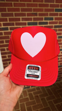 happy heart foam trcuker hat