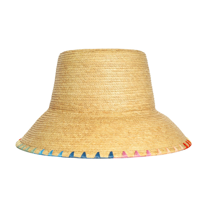 gabriela rainbow stitch bucket hat
