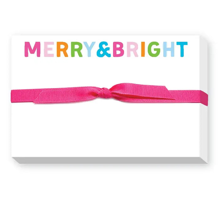 merry & bright pudgy notepad