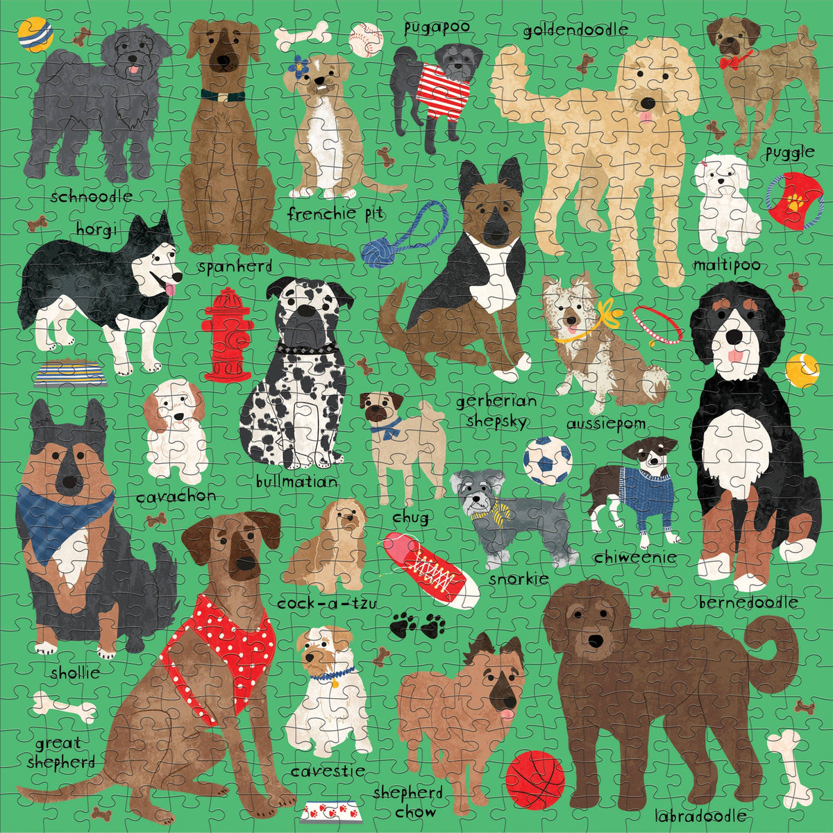 mixed breeds dog 500pc puzzle