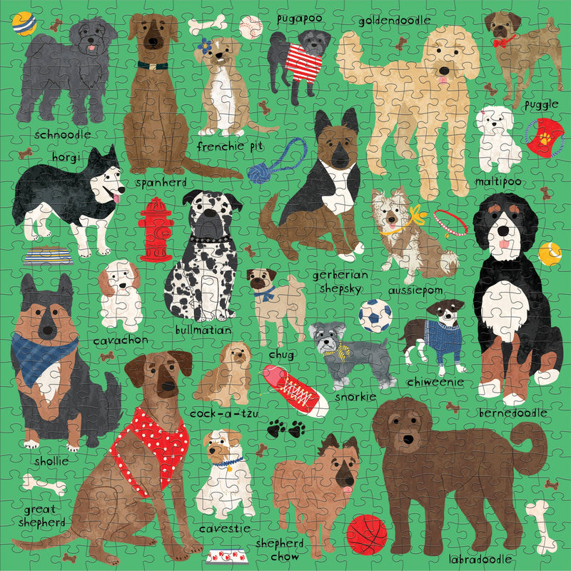 mixed breeds dog 500pc puzzle