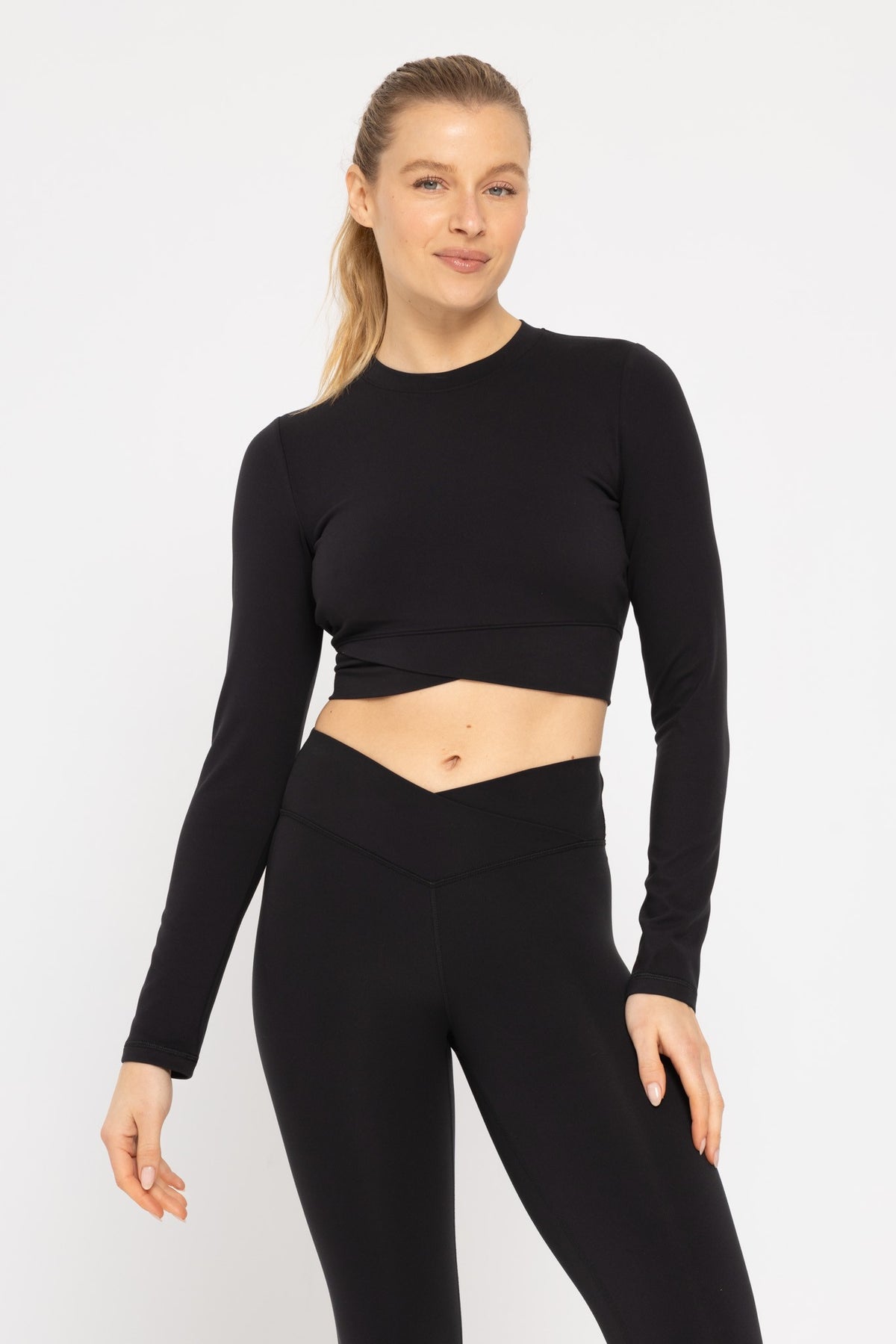 venice cropped workout longsleeve