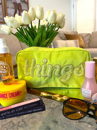 neon 'things' pouch