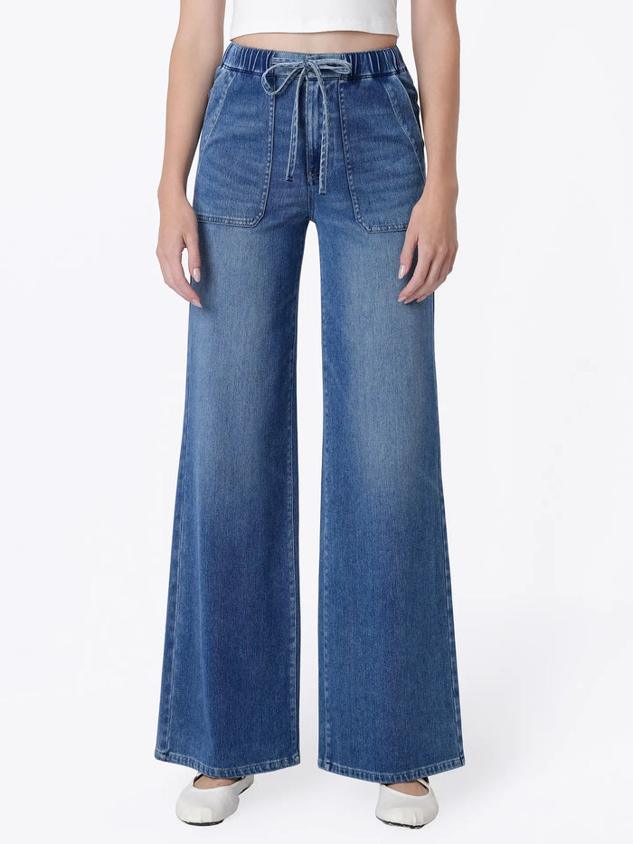 cheryl comfort stretch elastic-waist denim