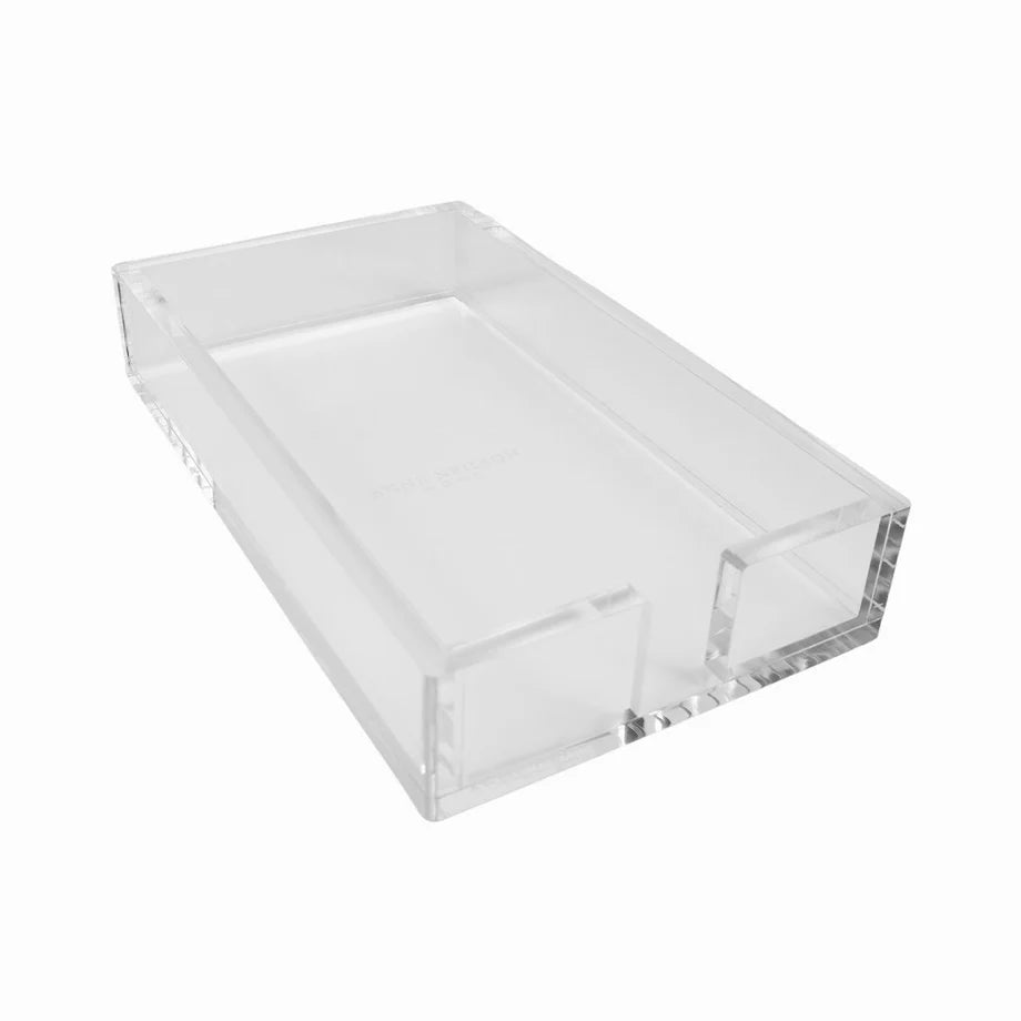 acrylic guest towel tray