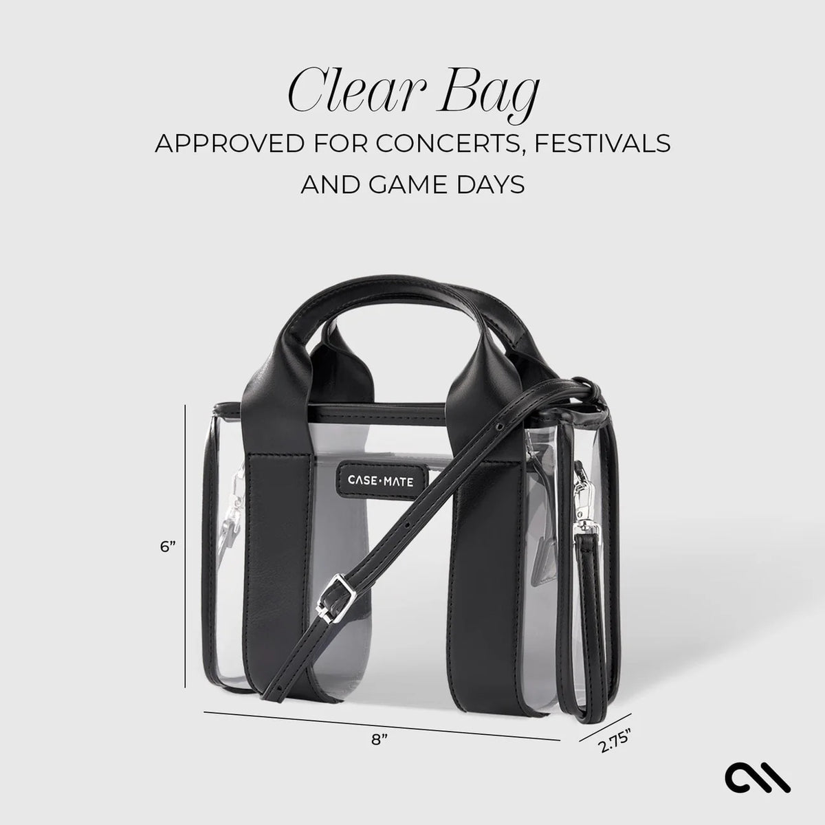 case-mate | micro clear stadium tote
