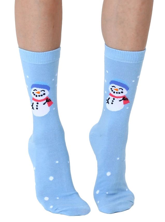 snowy smiles socks