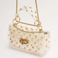 the ophelia clear bag | gold