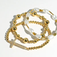 graceful glow gold bracelet set