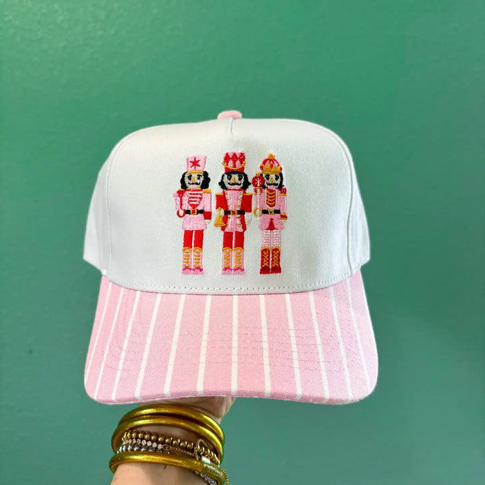 pink nutcracker canvas trucker