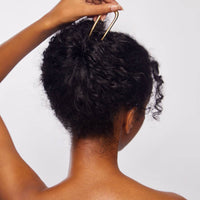 gold metal french hair pin