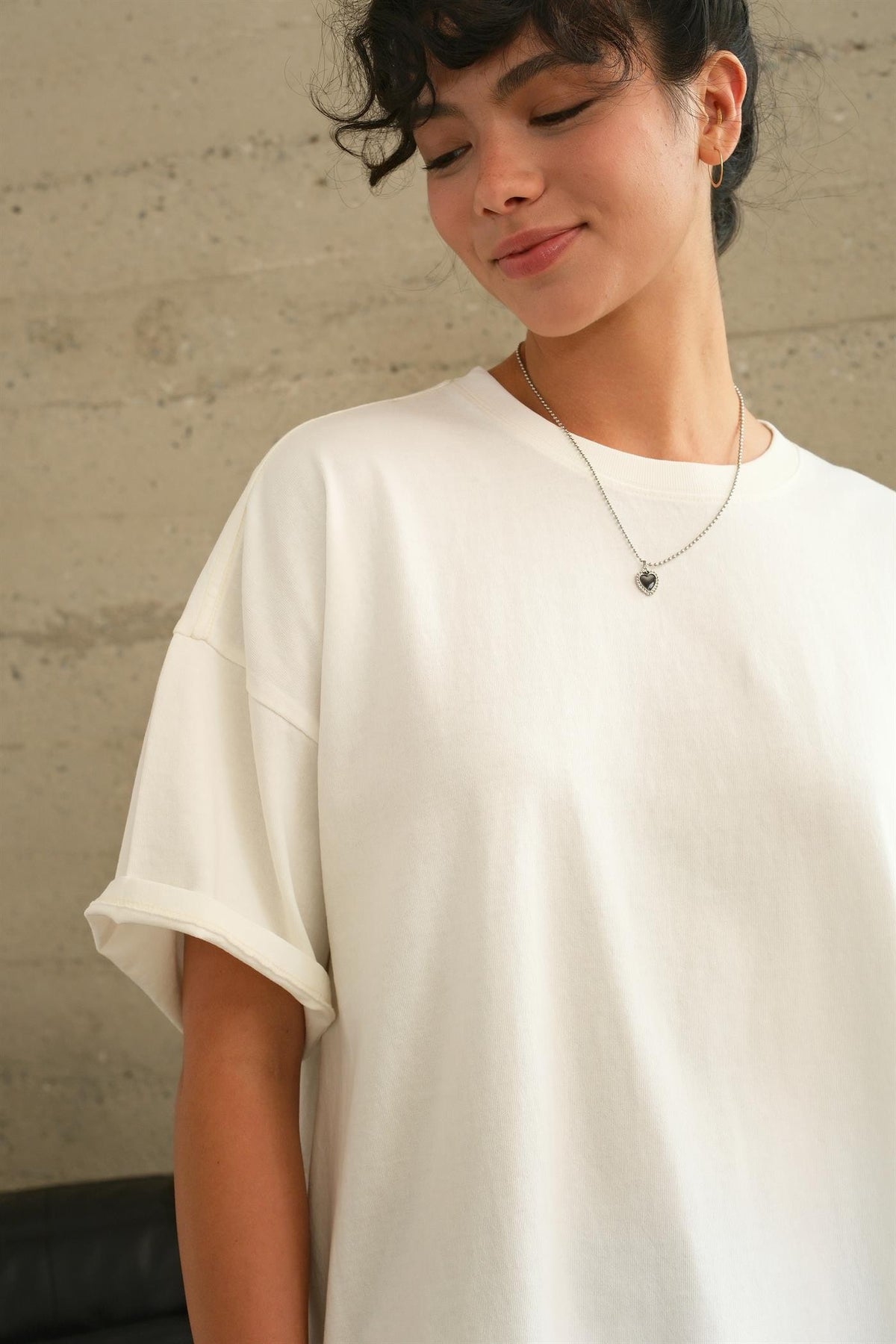 laid back oversized tee | off white