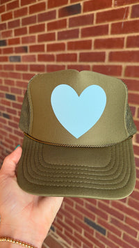 happy heart foam trcuker hat