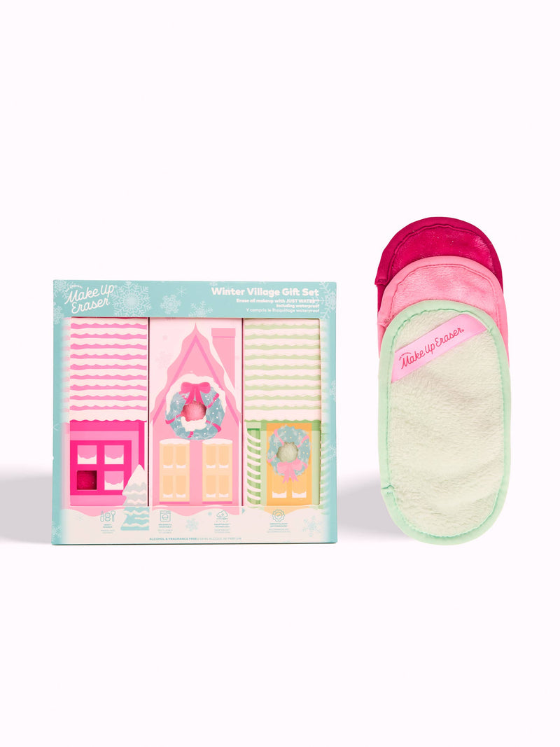 winter village 3pc gift set | makeup eraser