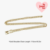 crystal heart gameday purse strap | rhinestone stadium strap