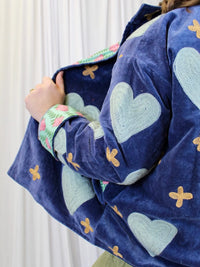 reversible velvet heart jackets