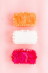 daphne acrylic clutch