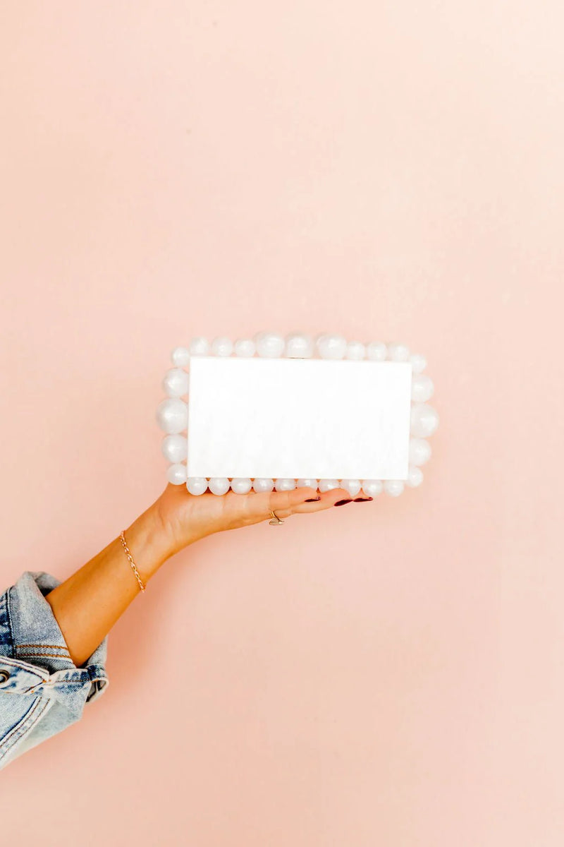 daphne acrylic clutch