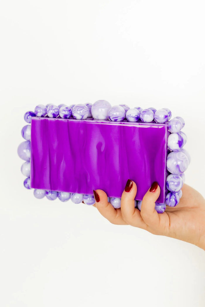 daphne acrylic clutch