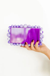 daphne acrylic clutch