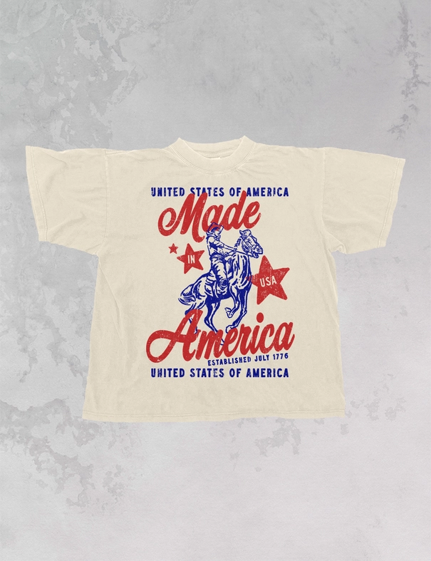 made in America oversized tee