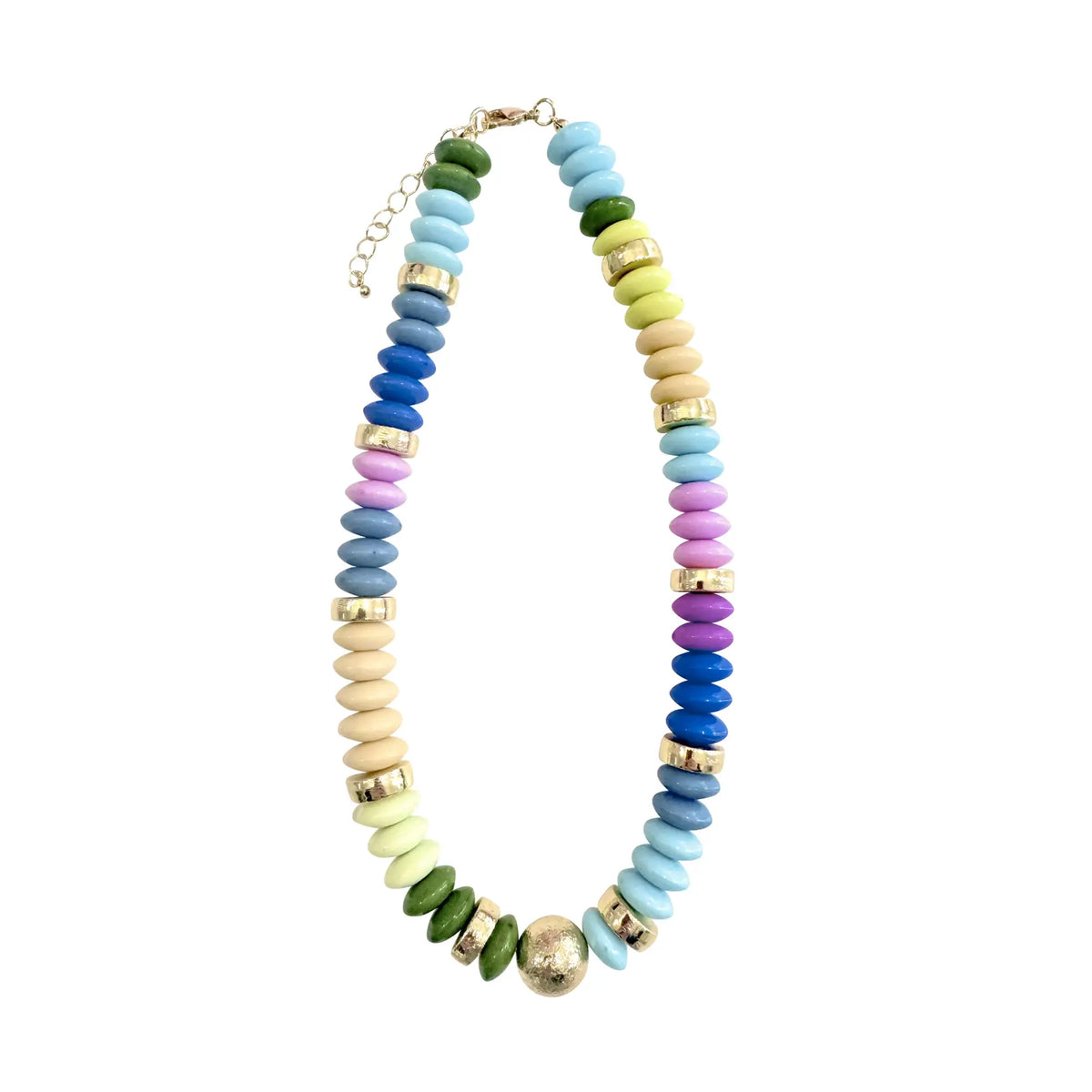 tobie beaded disc necklace