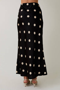 something to talk about polka dot satin mini skirt| FINAL SALE |