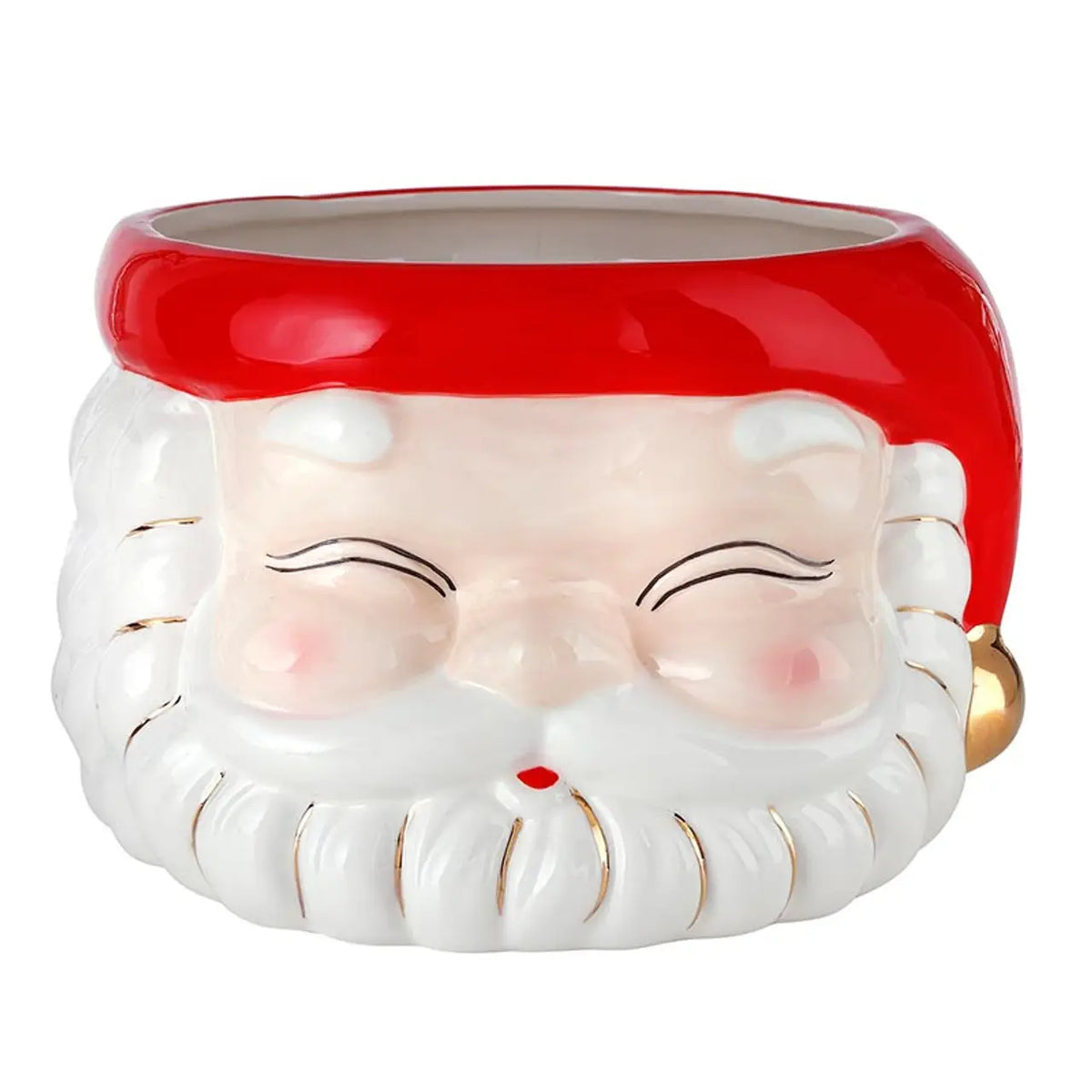 ceramic santa ice bucket