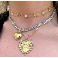 joanna gold heart necklace