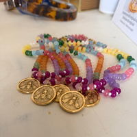 bees please beaded bee necklace