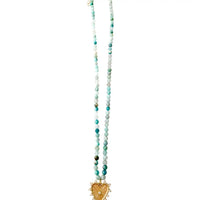 ellery mini beaded single charm necklace