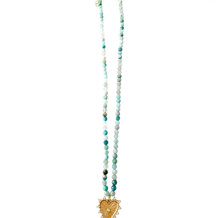 ellery mini beaded single charm necklace