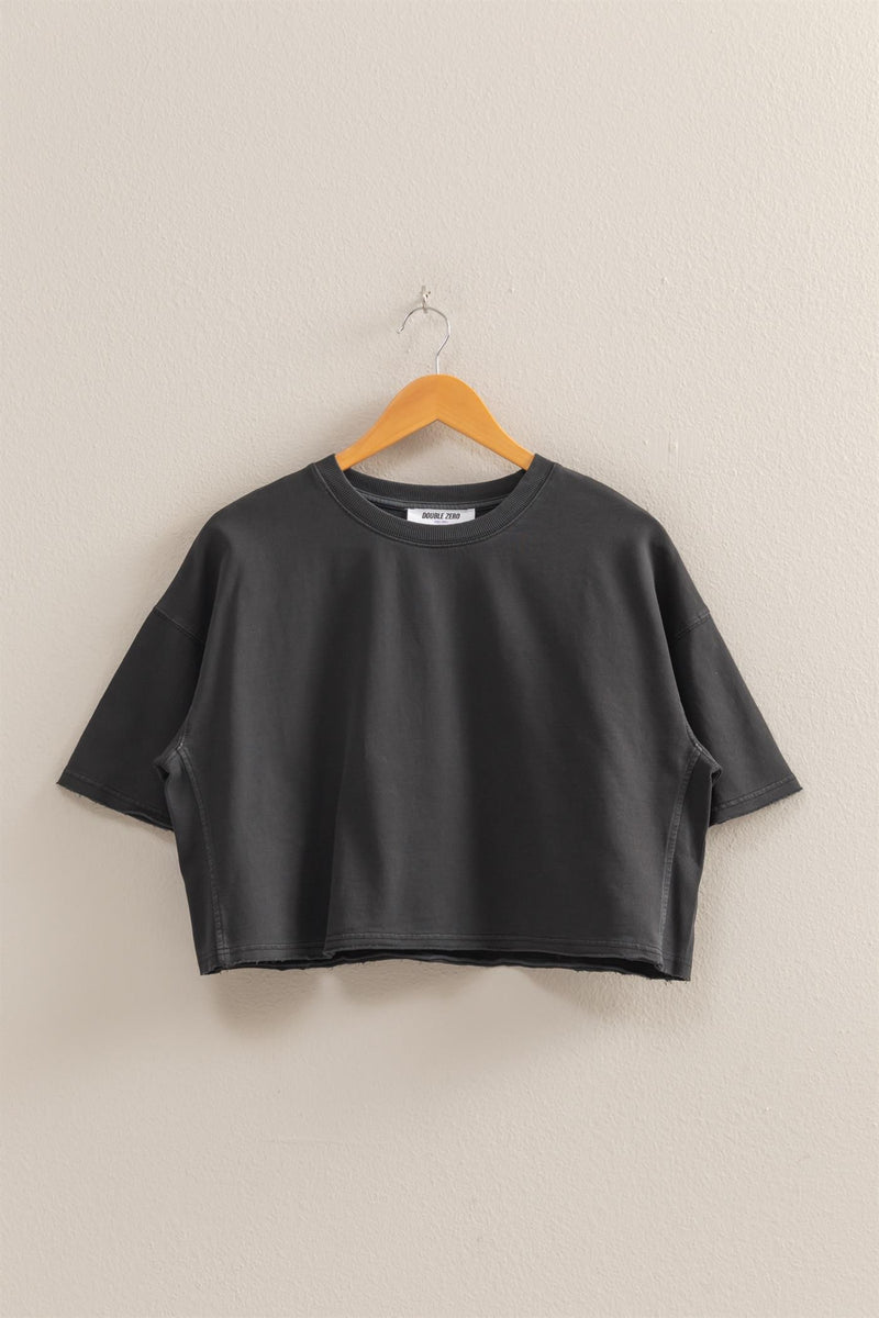 everyday essentials cropped tee