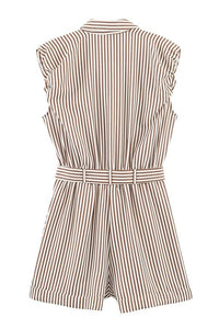 tara striped romper