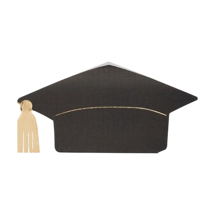 grad cap shaped paper napkins