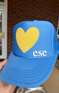 happy heart foam trcuker hat